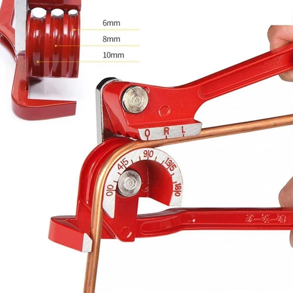 Heavy Duty Manual Bending Tool Brake Pipe Rolling Fuel Line Curving Plier  Brass Copper Tube Pipe