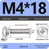 304 Stainless Steel Phillips Round Head Screw with Flat Washer M3/M4/M5/M6