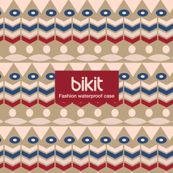 Japanese Bikit Fashion Waterproof Smartphone Pouch with Neck Ethnic BK3796 [Official Distributor] Strap, Pattern,