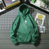 Men's Autumn Korean Style Trendy Casual Hoodie with Hat, Versatile Long Sleeve Sports Plus Velvet Pullover