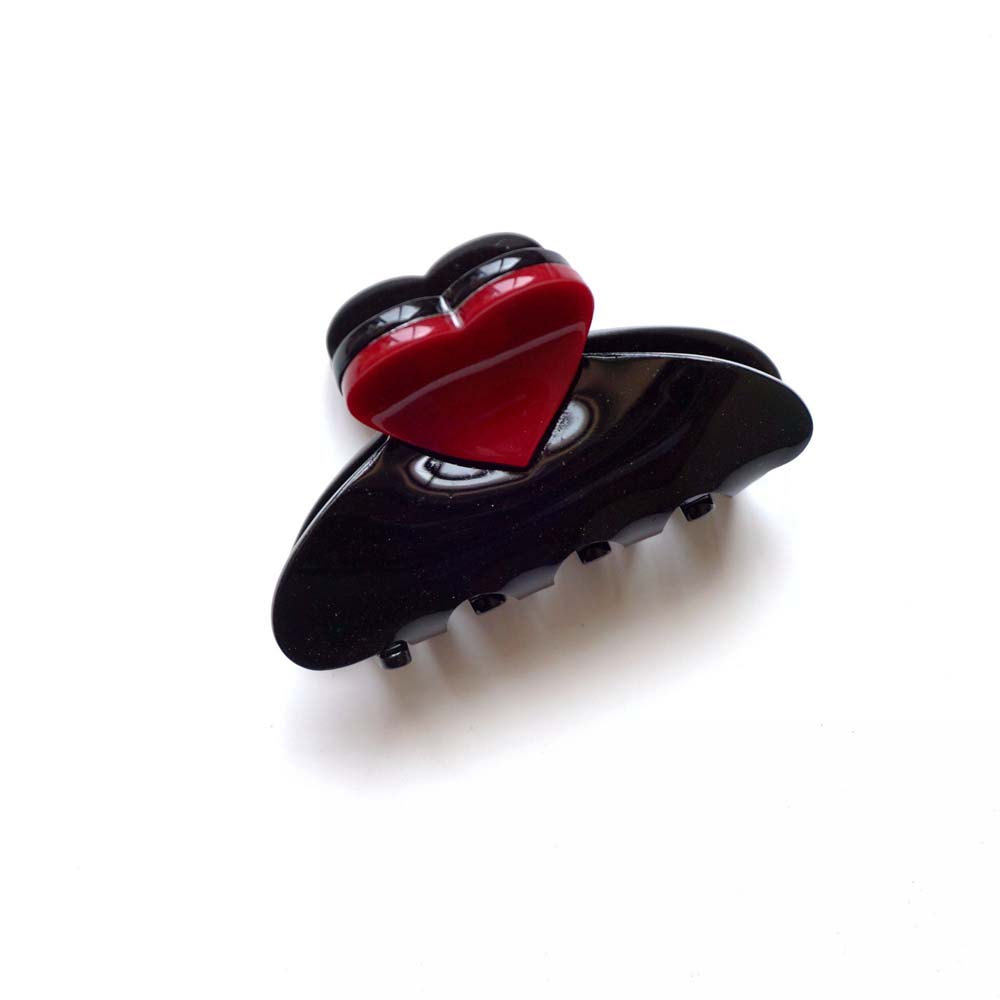Wild Simple Love Medium Women Fashion Hairpin Acrylic Barrette Hair Claw