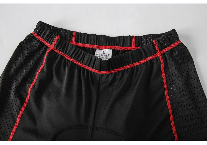 Pantaloncini da ciclismo imbottiti traspiranti da uomo ad alta elasticità