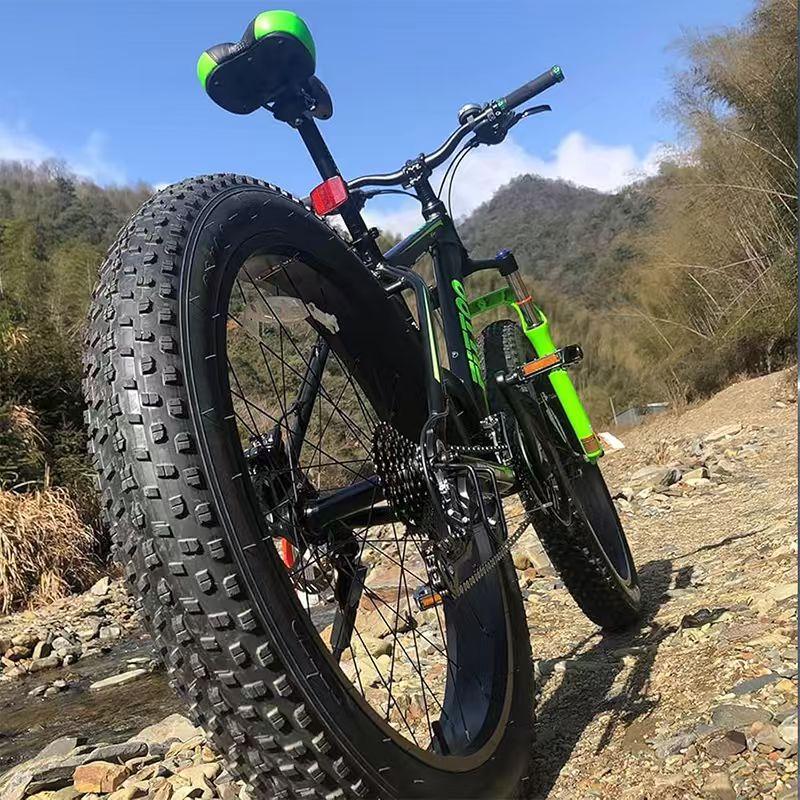 Opona Fat Bike, Opona Fat MTB 20x3.0, Wysokowydajna i Uniwersalna Składana Zamienna Opona do Roweru Fat Mountain do Jazdy po Ulicy lub Szlaku