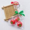 Cute Tomato Leaf Keychain Accessories Fashionable Tomato Keychain Unique Bag Hanging Charm for Backpacks or Handbags