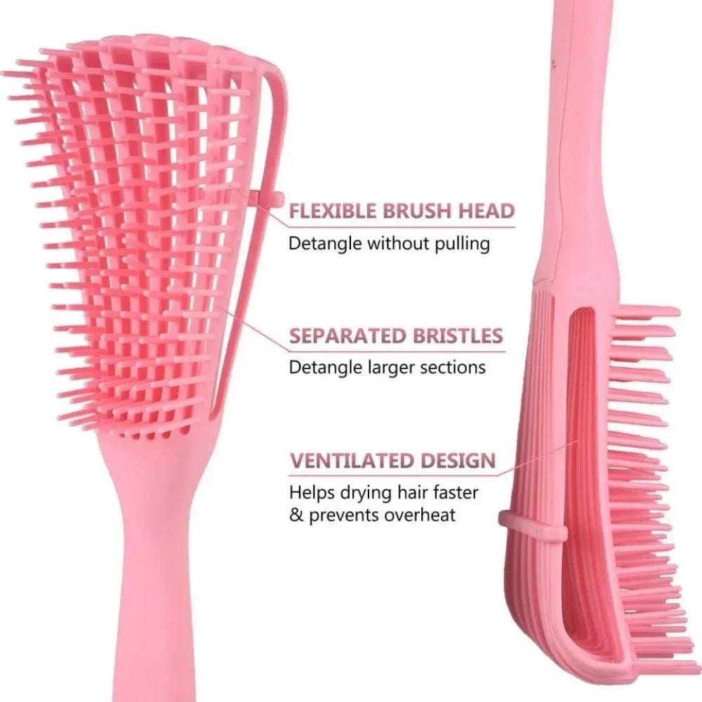 Multifunctional Hair Brush Scalp Massage Comb Curling Brush Styling Tools for Hair Care Professional Hair Accessories