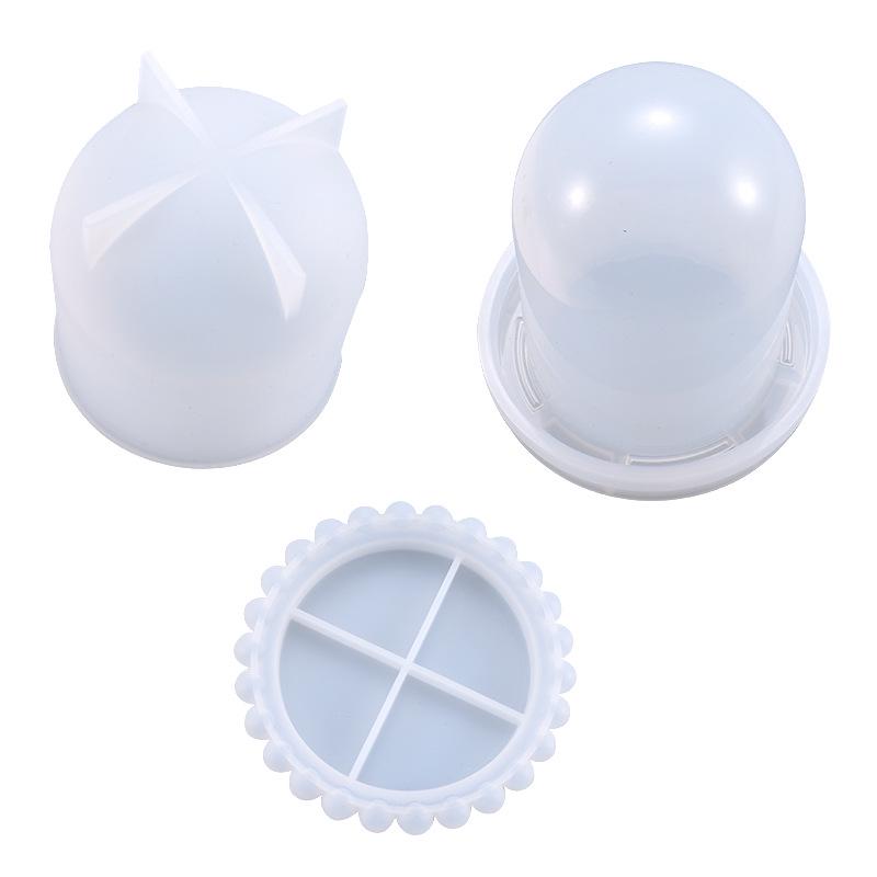 

Poppy DIY Crystal Resin Dice Cup Mold - Multi-purpose Transparent Silicone