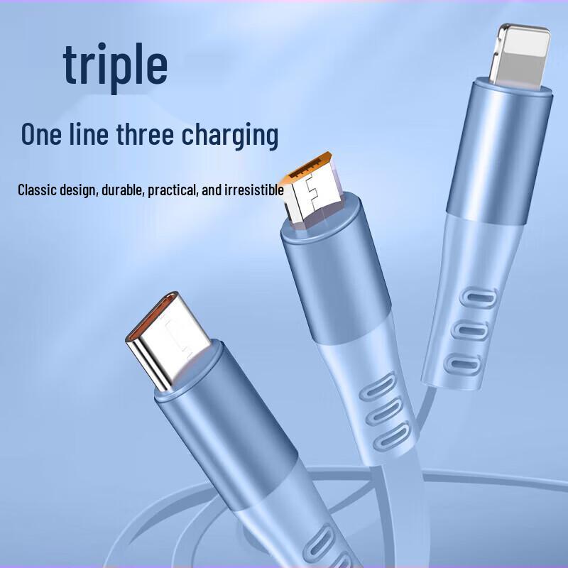 Shizukou Universal 3-in-1 Fast Charging Data Cable