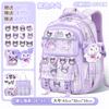Cartoon multi-compartment schoolbag, female student-level large-capacity backpack, cute new girls' back