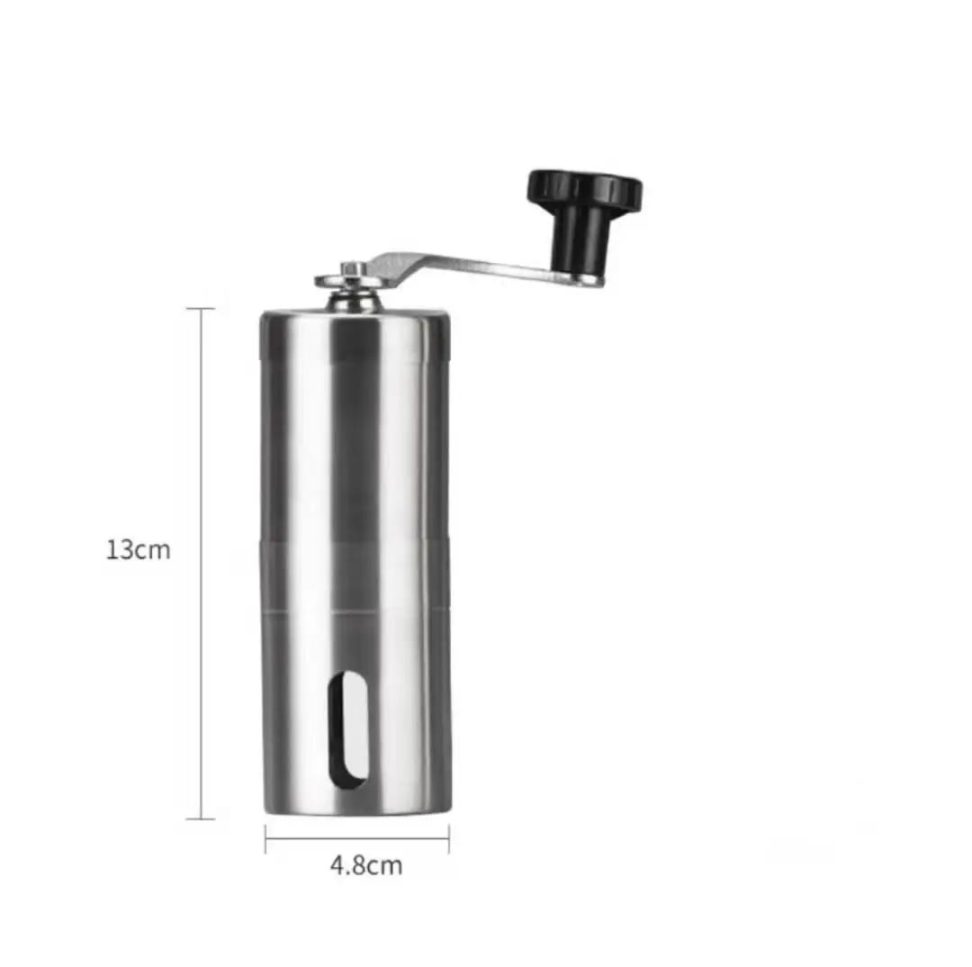 Нержавеющая сталь Домашняя Портативная Ручная Кофемолка Ручная Кофемолка с Керамическими Жерновами Регулируемые Настройки Портативные Инструменты с Рукояткой