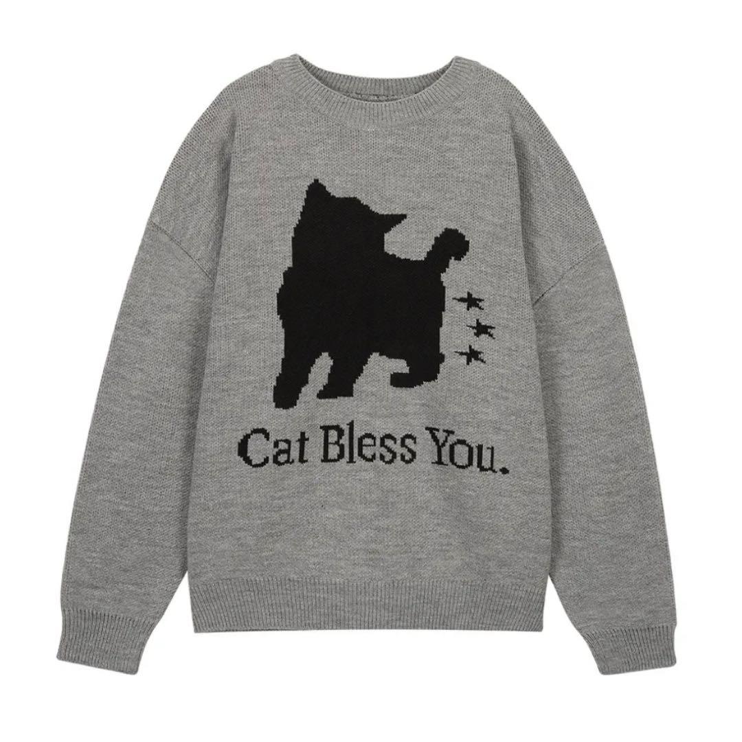 

[USED] itzabive Itza Vibe Knit Cat Gray