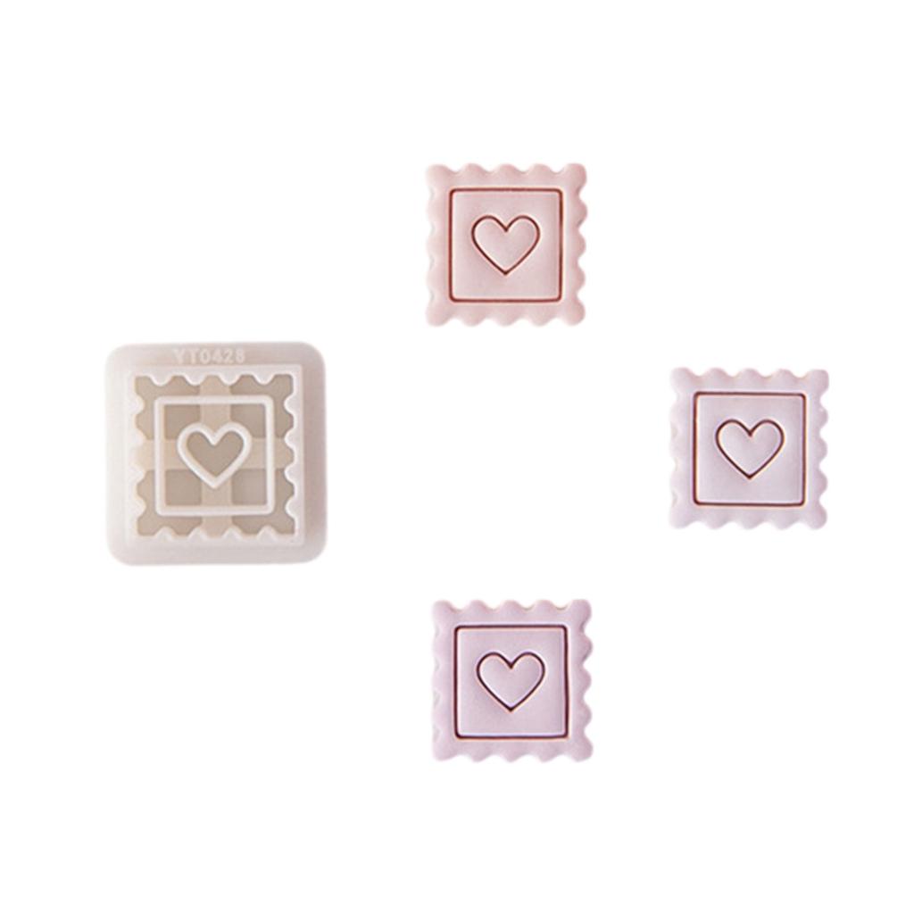 Valentines Clay Cutters for DIY Earrings Jewelry Making Keys Heart Clay Cutters Practical Lock Clay Earrings Cutters