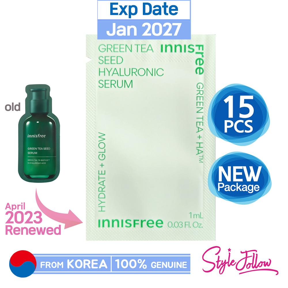 

15шт/15мл_[INNISFREE] Гиалуроновая сыворотка из семян зеленого чая 1 мл (Образец Саше)