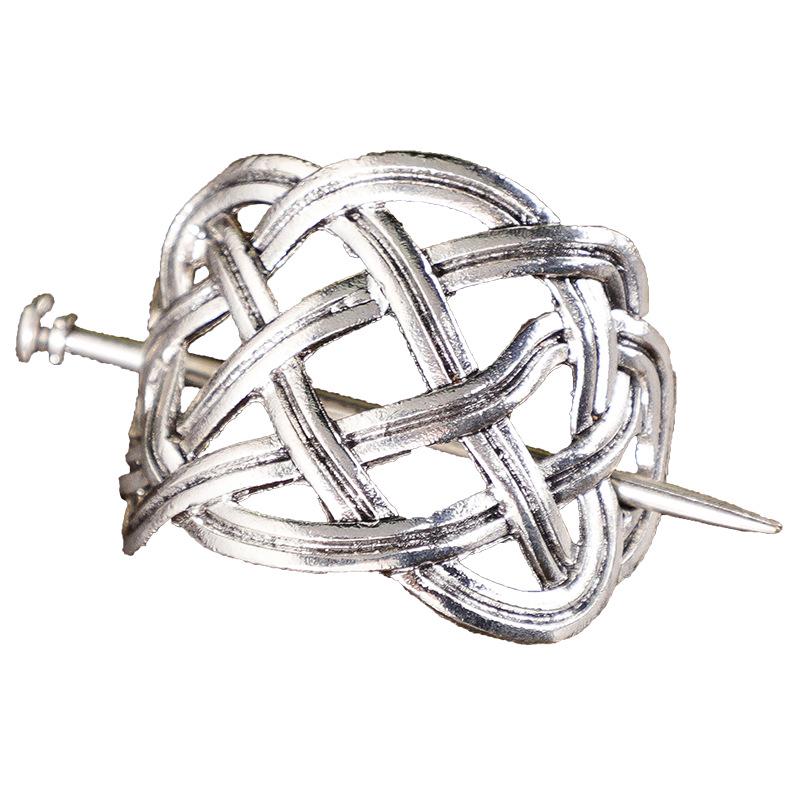 Hanfu Haarkrone: Unisex Kopfschmuck im antiken Stil mit Haargummi und Nadeln für Cosplay, Fotografie und Auftritte.