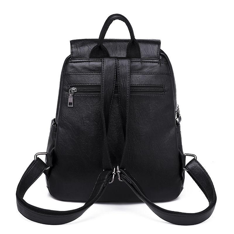 Women's Backpack  Travel Large Backpack PU Leather Handbag  Schoolbag For Girls Women's Bag Female Shoulder Back