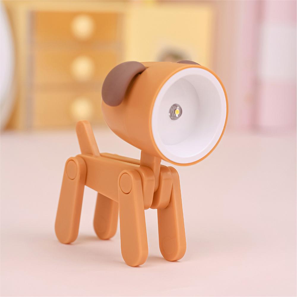 Creative LED Mini Night Light - Cartoon Pet Ears Folding Desk Lamp, Ideal Gift