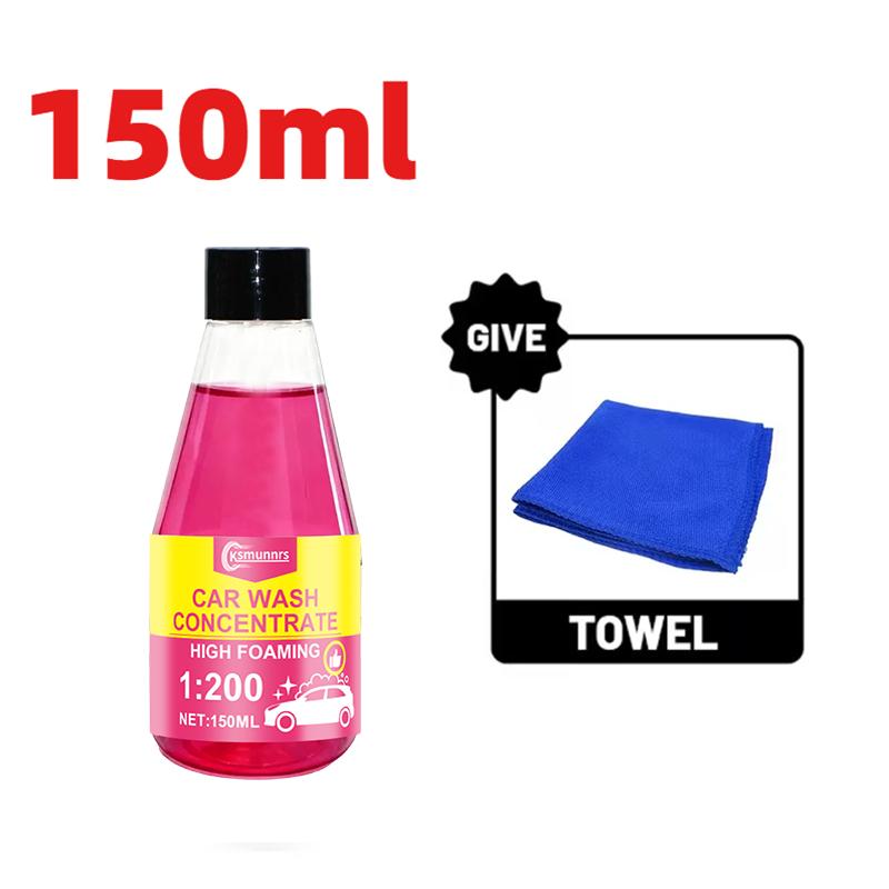 

High-Concentration Pink Foam Car Wash | Multi-Functional Foam Cleaner: One-Step Care and Shine for Vehicle Coatings, Polishing a
