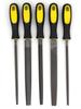 Medium Tooth Steel File Set: Flat, Round, Half-Round, Triangular, Square