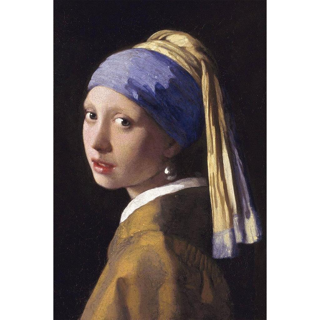 Cuties 1000-Piece Jigsaw Puzzle Girl with a Pearl Earring Johannes Vermeer Art Lounge Made in Japan 50x75cm Includes Glue and Sponge