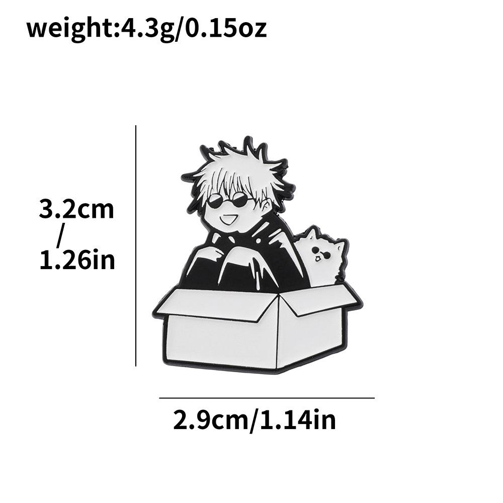 RiMan Character Spell Return to War Metal Badge Five Wushu Alloy Oil Drop Brooch Accessories Pin Decoration