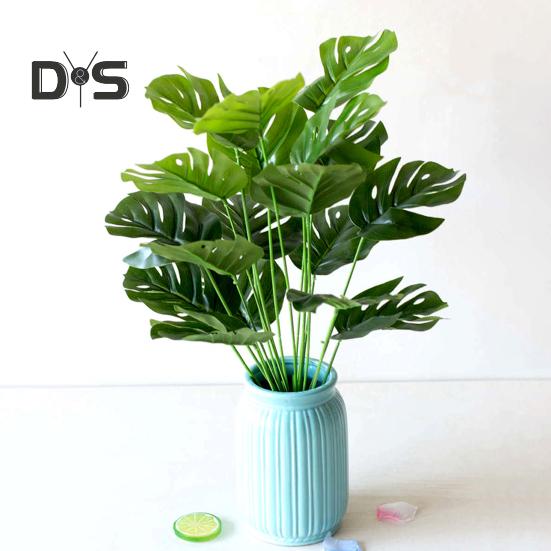Kaufe 1 Blumenstrau Knstliche Monstera Grner Kunststoff Fake Monstera  Blumenlaubpflanze zum Preis ab 7.55 | Joom