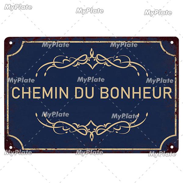 France Poster Vintage Plaque Tin Sign Metal Sign Wall Decor For Bar Plate Crafts Art Poster Custom