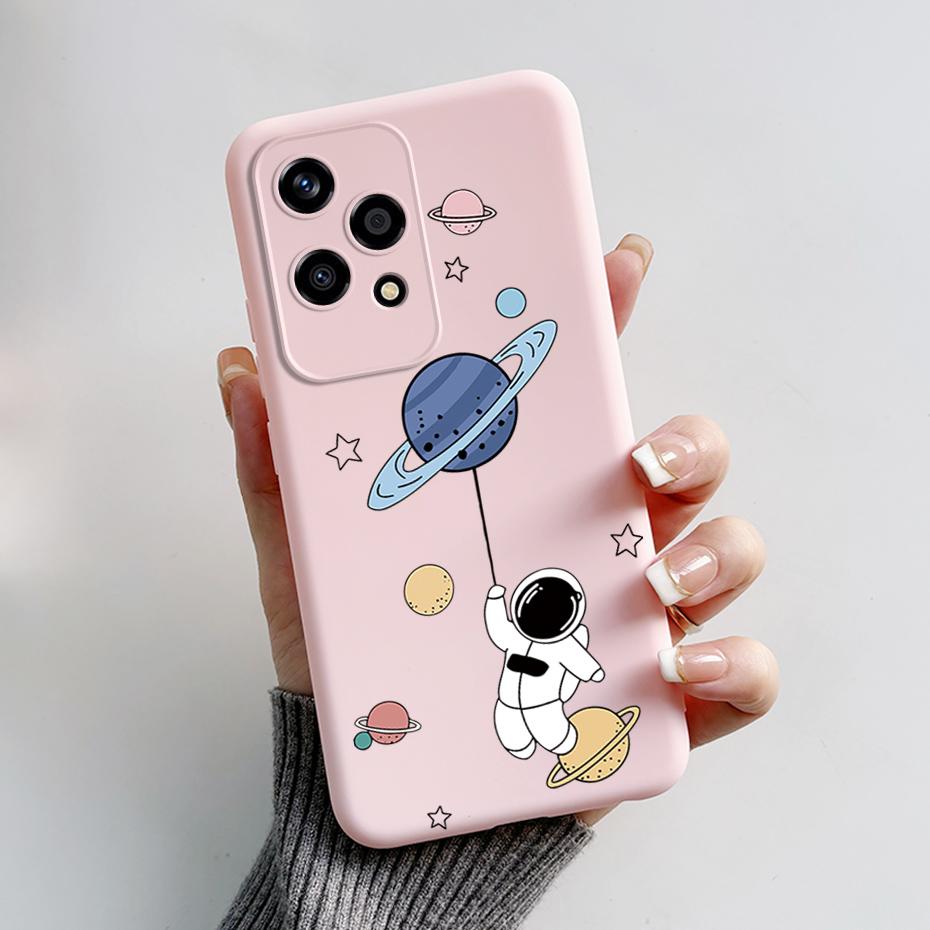 For Honor 200 Lite Case Astronaut Flower Soft Silicone Back Cover Phone Cases For Huawei Honor200 Lite Protective Bumper Funda