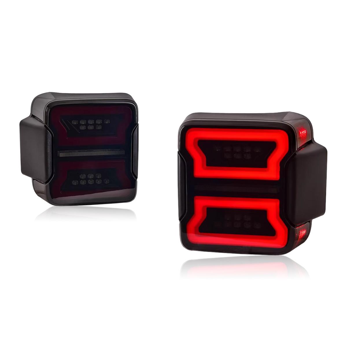 LED Taillight Assembly for 18-24 JEEP Wrangler JL - Enhanced Rear Taillights with Daytime Running and Flowing Turn Signals