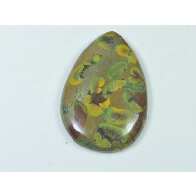 28X44X06MM Doğal Meyve Jasper Oval Şekil Kaboşon Gevşek Değerli Taş 60 Karat. SK-4165