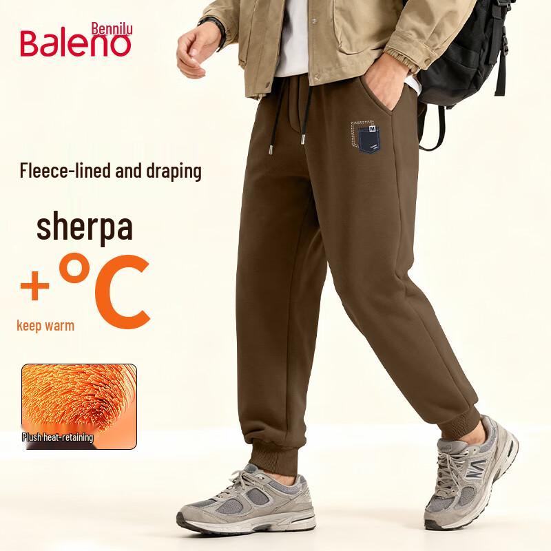 

Baleno Men s Winter Lambswool Lined Jogger Pants 3XL