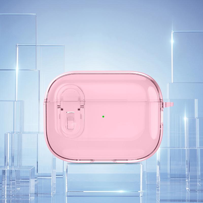 

Для Airpods4 поколения для Apple Ear Shell Simple Buckle Anti-Fall Protective Case Transparent Для AirPods 3 piersparent Lock For Airpods1or2
