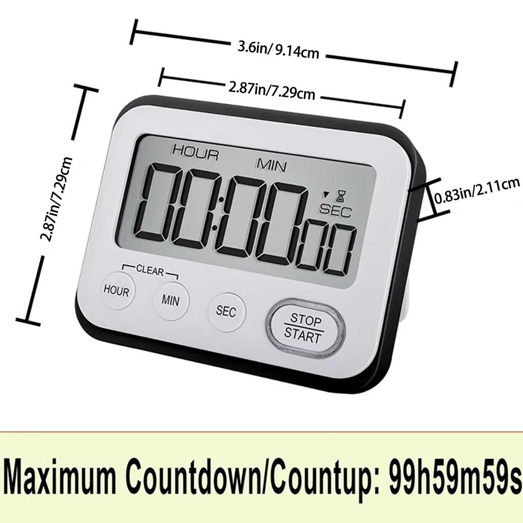 Count Up/Down Timer for Teacher Classroom Kid Home Tabletop Magnetic Timer Stopwatch Cooking Timer Kitchen Digital Timer