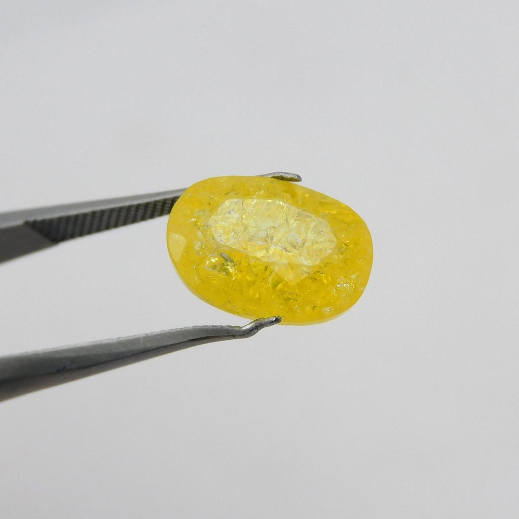 Natural Yellow Sapphire Cushion Cut 6.50 Ct Loose Gemstone Ring Size
