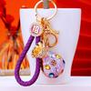 Colorful Money Bag Keychain Rhinestone Blessing Bag Keychain New Key Ring Holder  Bag Pendant