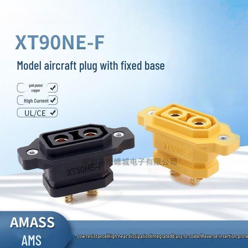 

Amass XT90NE-F Gold-Plated High-Current Charging Plug for Lithium Batteries M2.5 Screws (20 pcs)