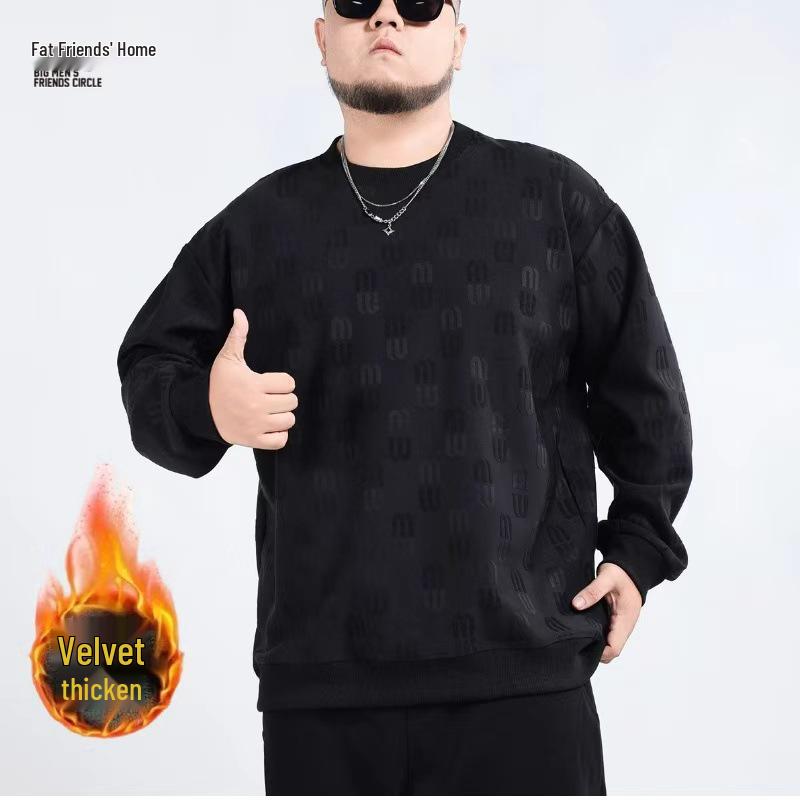 

Men s Plus Size Round Neck Long Sleeve Hoodie - Regular Fit, PC530424 2XL