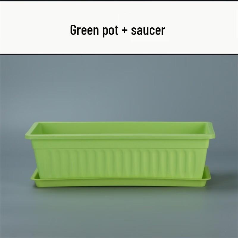 KEYSHEEL Rectangular Plastic Hanging Planter with Iron Frame