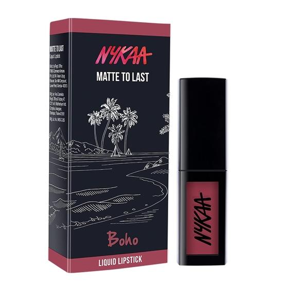 Nykaa Matte to Last Liquid Lipstick, Matte Finish, 5ml - 16 Boho