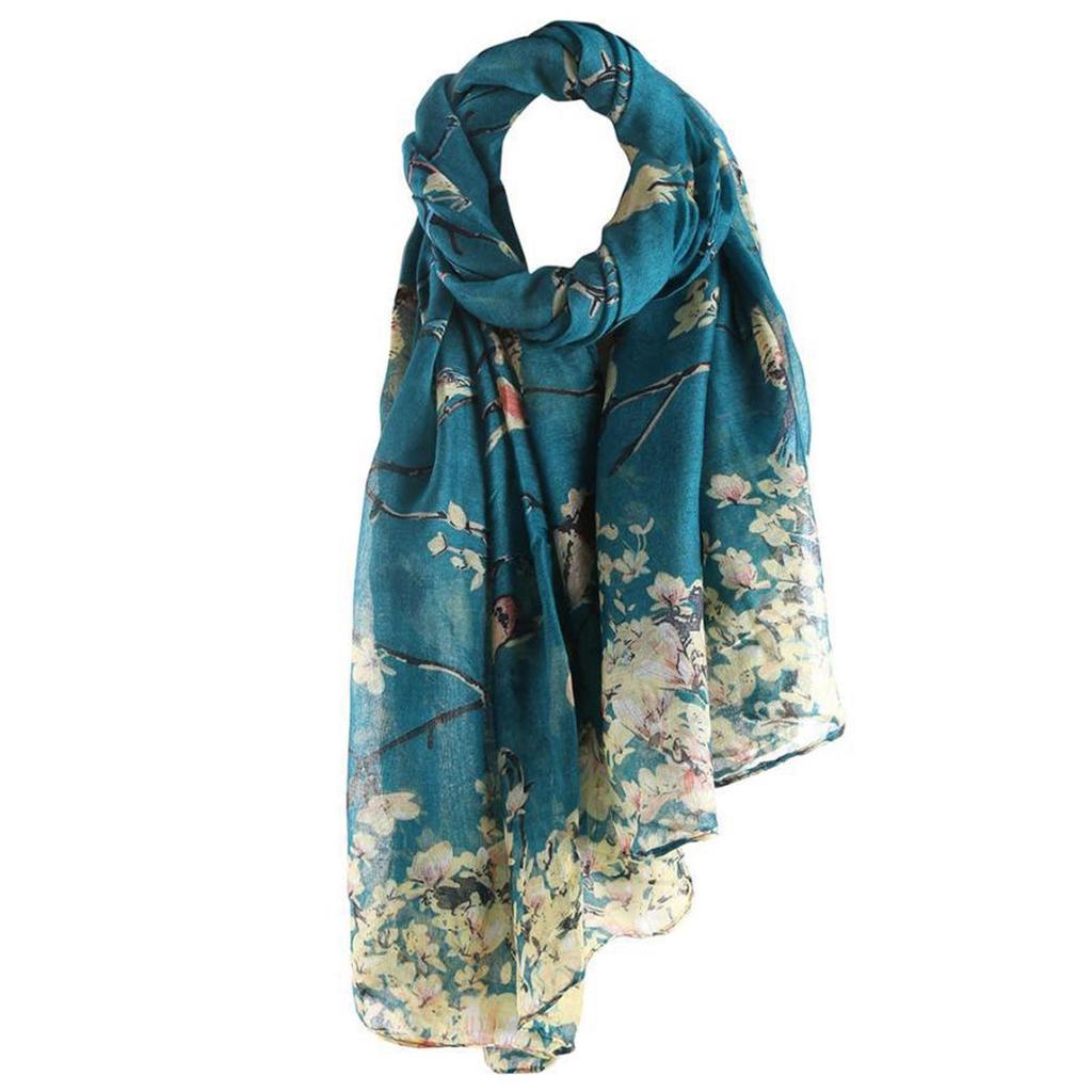 Women Printed Long Scarf Warm Wrap Shawl