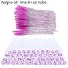 100 Stück Diamant Augenbrauenbürstenröhrchen Leer Wiederverwendbar Wimpern Mascara Stäbchen Hülle Austauschbare Kristall Wimpernbürste Staubdicht Make-up Werkzeug