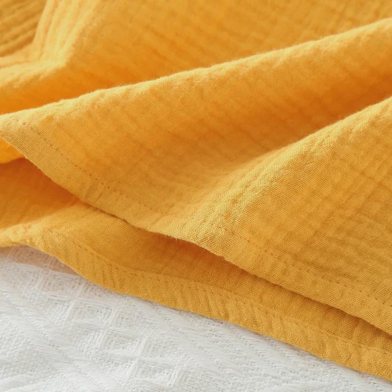 Unisex Summer Crepe Gauze Wearable Sleeveless Bath Towel