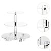 Acrylic Cupcake Stand Clear Holder Serving Tray Decorative Platter for Party
