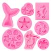 Soap Mold Ocean Fish Theme Shape Cake Decorating Tools Art Silicone Mold Household Candle Molds DIY Candle Crafts Gift