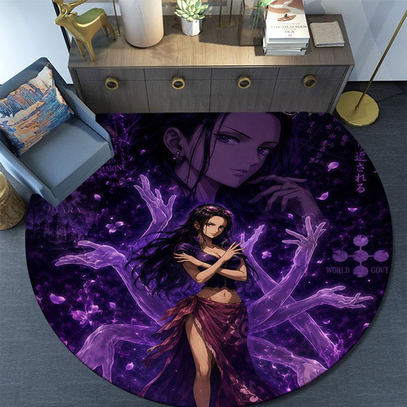 Nico Robin,Round Area Rug,Carpet Rug for Living Room Bedroom Sofa Playroom Decor,Non-slip Floor Mat