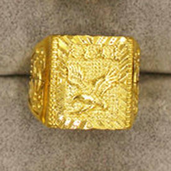 Bague Mantra des Six Caractères Ajustable en Laiton Doré pour Homme: Bijoux inspirés de pièces de monnaie européennes