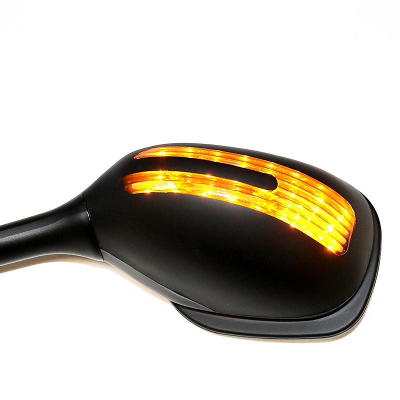 Rearview Mirror with Lights for Suzuki GSXR1000 2005-2006 - Sports Car Style Reflectors