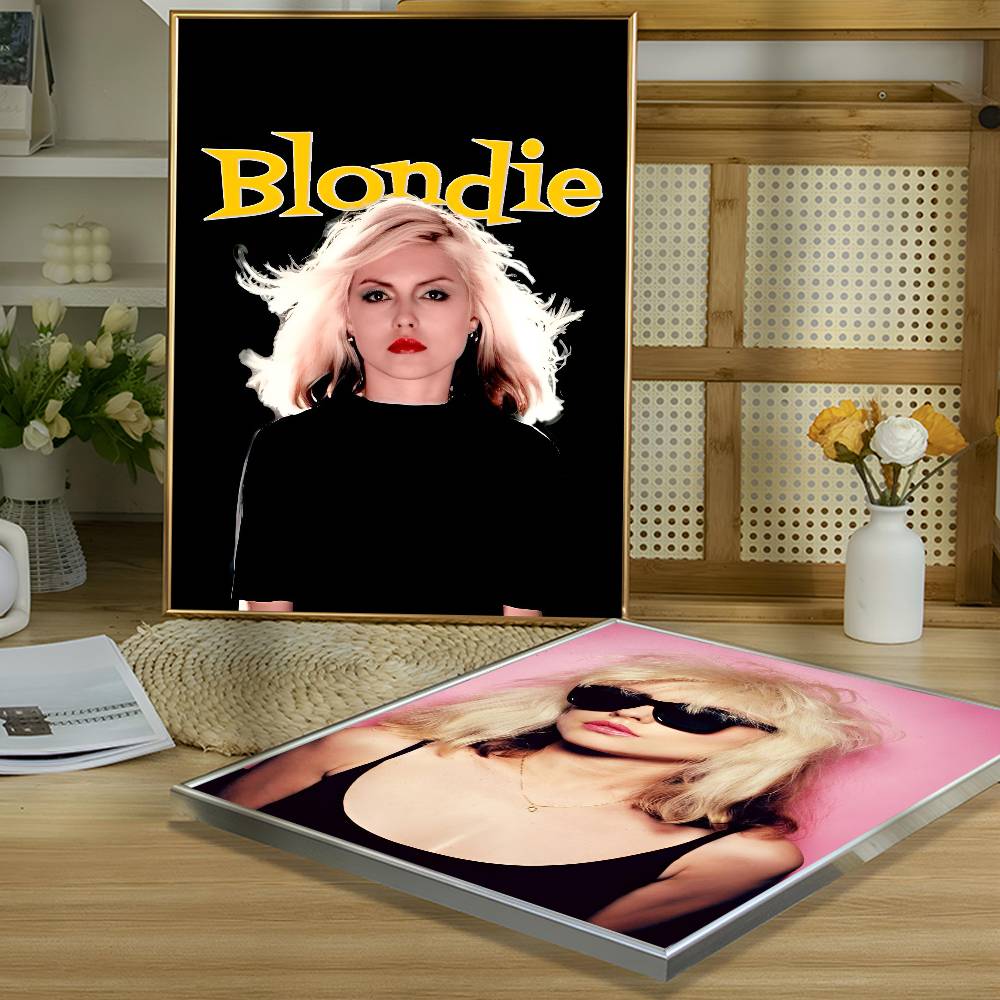 1 szt. Plakat Naklejka Punk Rockowy Zespół B-Blondie Druk Wodoodporna Sztuka Ścienna Do Salonu Sypialni Wystrój Domu