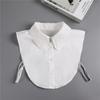 Vintage Lace Cotton False Tie Shirt Fake Collar Clothes Accessories Lapel Blouse Top