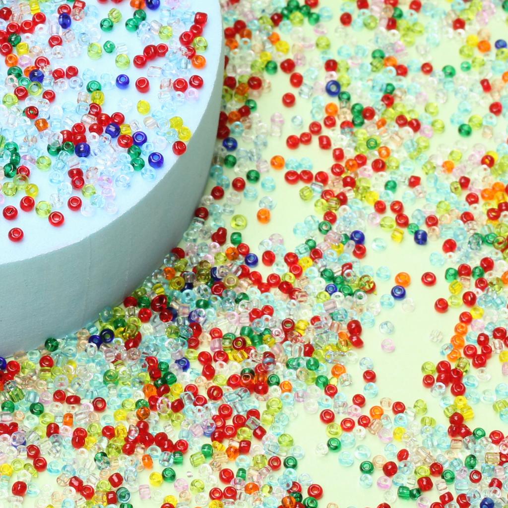 About 5000pcs Round Transparent 75g DIY For Loose Beads Jewelry Making 2mm Necklace Bracelet Pendant