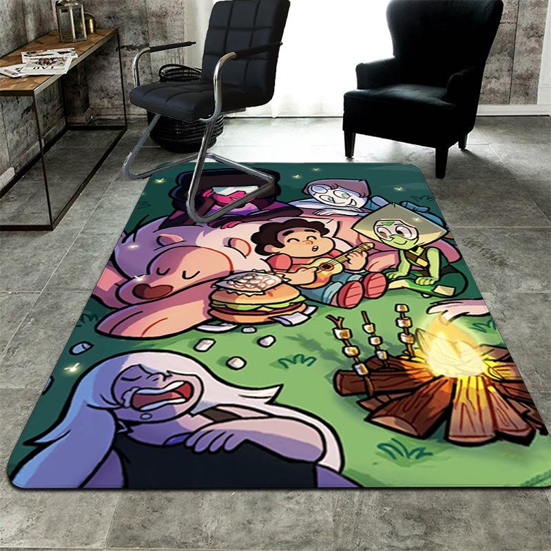 Steven Universe-inspired Fashion Design Rug Floor Mat for Living Room or Bedroom Soft and Comfortable Carpet a Gift for Birthday and Holiday.