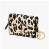 Ganni Leopard Print Logo Bow Flap Card Wallet B3010075